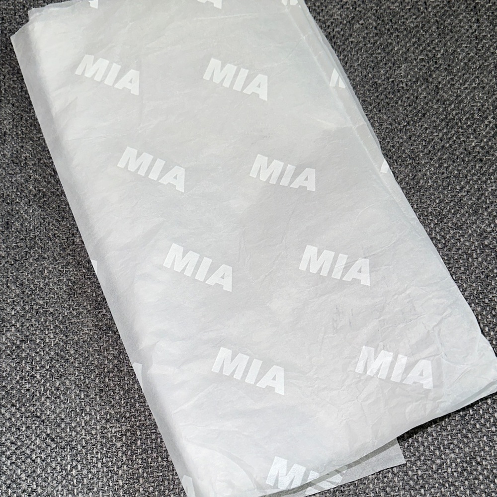 MIA Branded White Wrapping Tissue